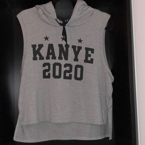 Kanye 2020. Sleeveless hoodie
